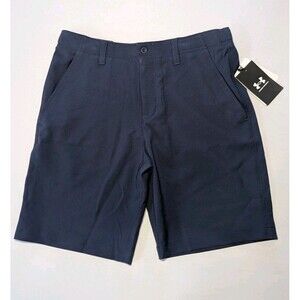 Under Armour Youth Boys Golf Shorts Navy Blue YLG Large New UA underarmour